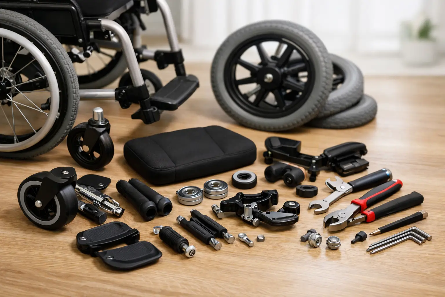 Repuestos para silla de ruedas: qué revisar