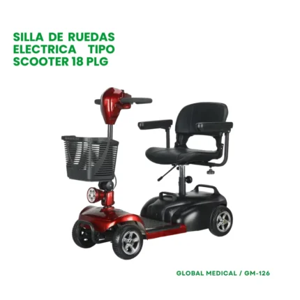 Silla de ruedas eléctrica tipo scooter GM-126 Global Medical