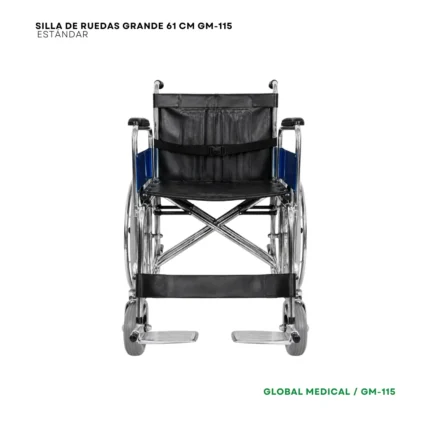 Silla de ruedas grande 61 cm GM-115